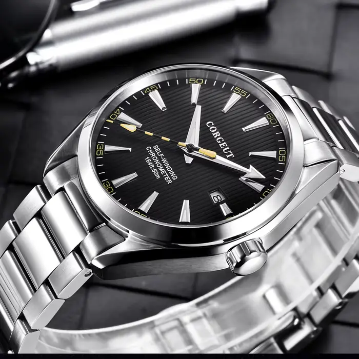 Corgeut 41mm hommes horloge NH35 montre