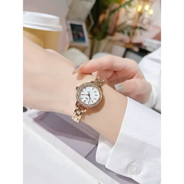 ONLYOU Montre de luxe pour femme étanche en cuir véritable