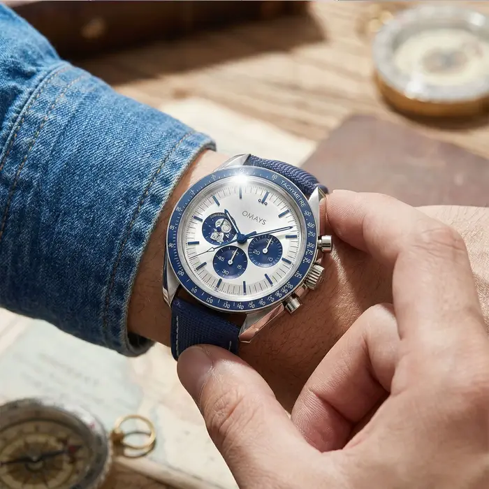 Montre Homme Luxe Quartz Nouvelle Collection 2026 – Chronographe Date et Vitesse VK63 en Acier Inoxydable PD-1701