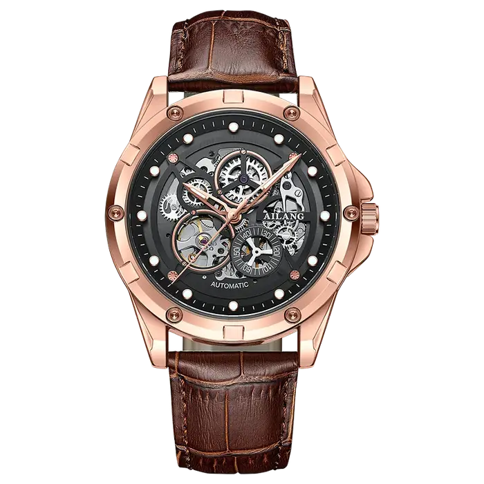 Montre homme Ailang entièrement automatique à mouvement mécanique