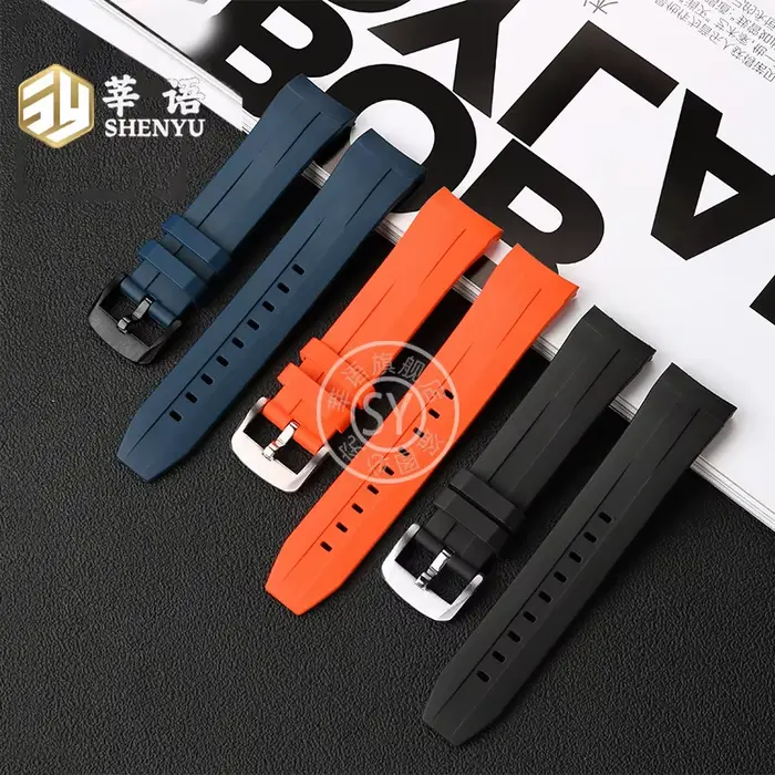 Bracelet de montre en caoutchouc pour Tissot 1853 Sports Starfish Seastar avec interface incurvée pour hommes confortable et durable pour diverses occasions