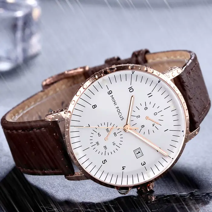 Nouvelles Montres Chronographes à Quartz 2026 pour Hommes – Montre-Bracelet de Luxe Tendance avec Bracelet en Cuir