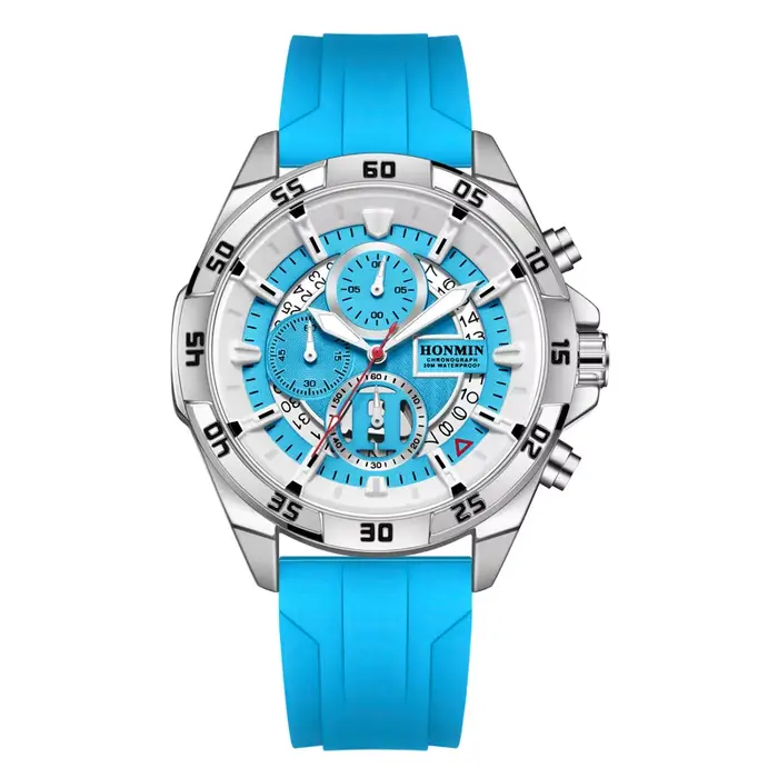 Montre HONMIN à Quartz multifonctionnelle homme étanche avec chronographe et affichage de date pour activités sportives et occasions spéciales