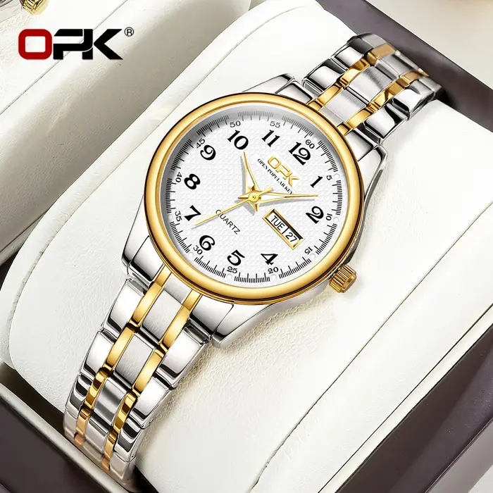 Montre en acier inoxydable pour femmes avec mouvement quartz et résistance à l'eau pour diverses occasions spéciales