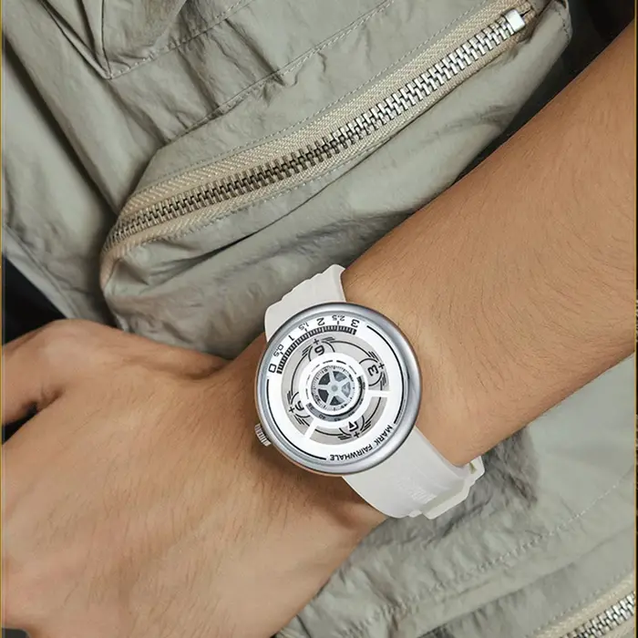MARK FAIRWHALE montre à Quartz pour hommes Design Original élégant bracelet en Silicone résistant à l'eau montre-bracelet de sport lumineuse décontractée
