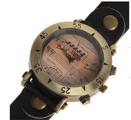 Womage marque femmes montres musique style mode