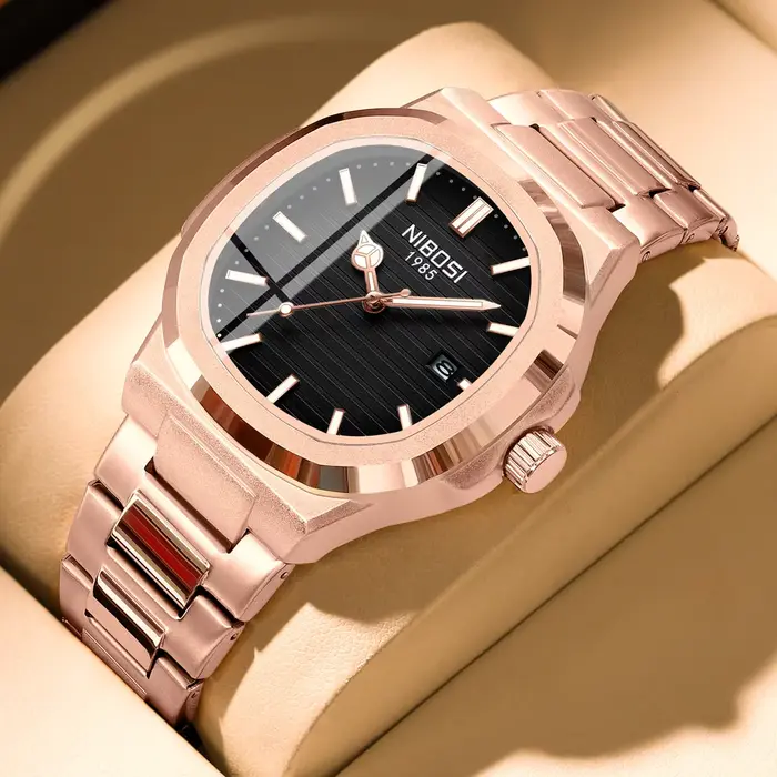 NIBOSI luxe hommes montres étanche lumineux Date