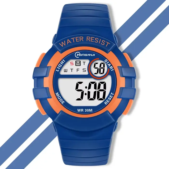 Montres numériques roses pour enfants, montre-bracelet de Sport étanche, alarme, chronomètre électro