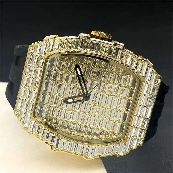 Montre Glacée de Luxe pour Homme