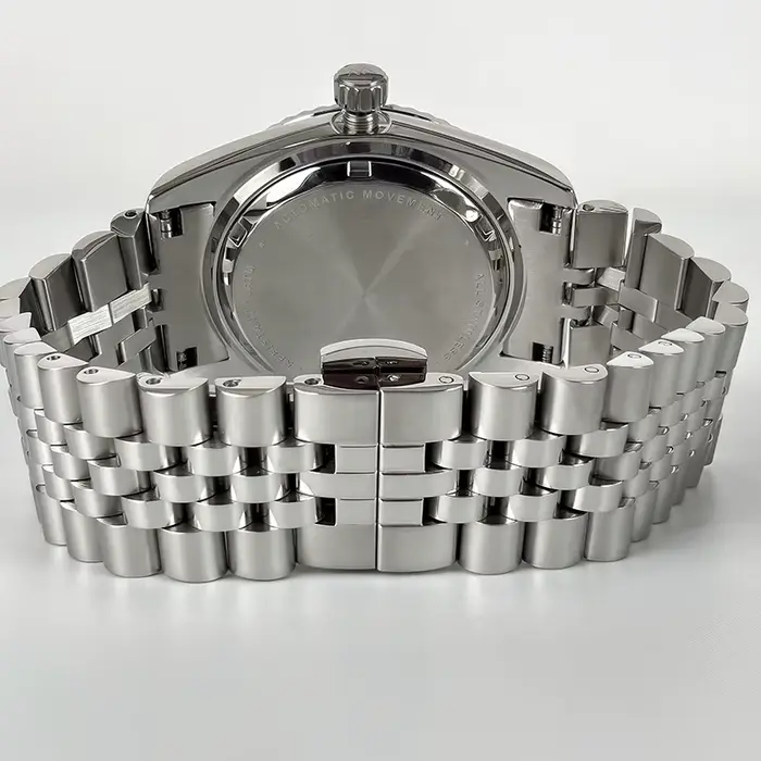 Montre mécanique WM homme style business décontracté résistante à l'eau affichage de la semaine cristal saphir automatique à remontage automatique