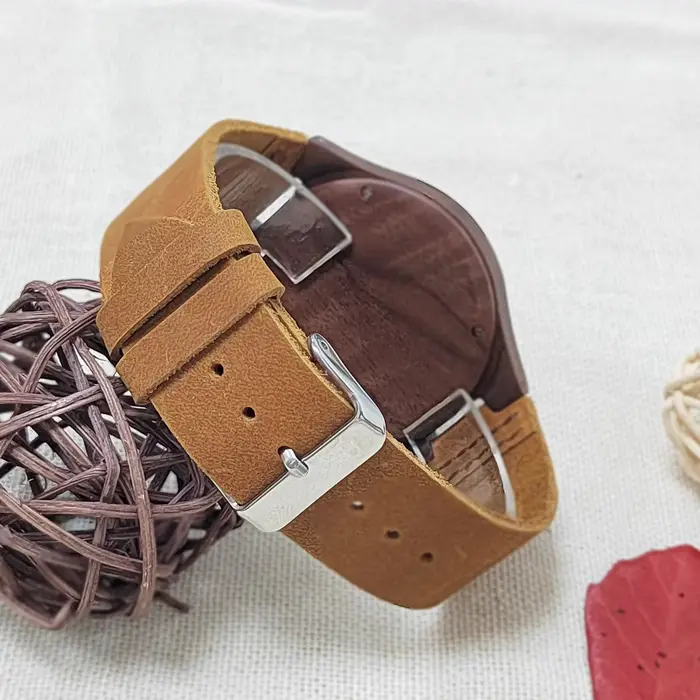 Montre-bracelet en bois pour homme
