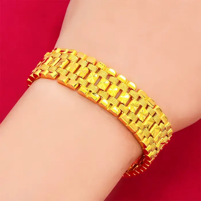Bracelet Boss en or véritable 24 carats 9999