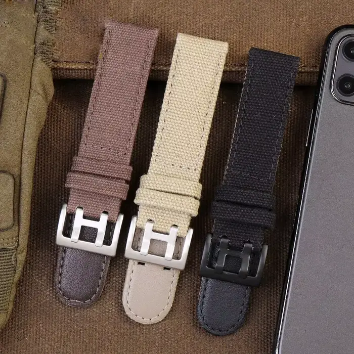 Pour Hamilton Khaki Field Watch h 760250 /h 77616533 /h 70605963 H H H 68201993 Bracelet de montre en cuir véritable et