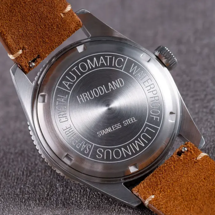 Hruodland 2025 nouvelle montre mécanique automatique rétro pour hommes PT5000 saphir cuir étanche 20Bar lumineux BGW-9 reloj hombre
