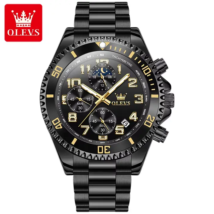 Montres OLEVS 2926 pour hommes, nouvelle marque de mode, montre à quartz de luxe, trois petits cadra