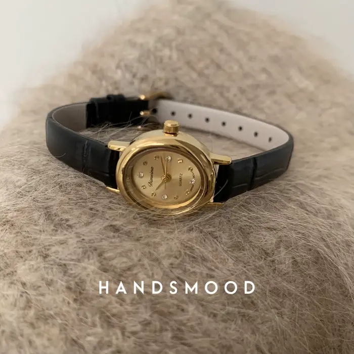 Montre plaquée or pour femmes