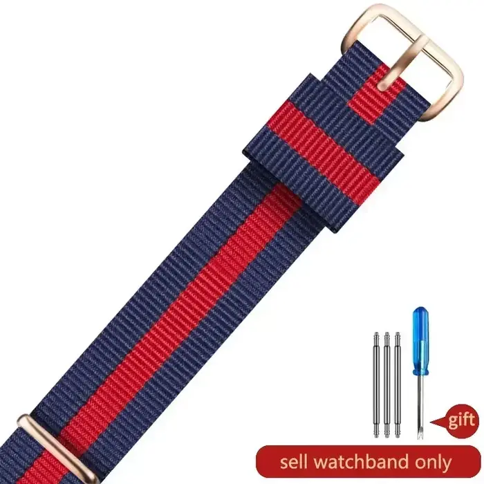 Montre carrée en nylon souple pour Daniel DickSmall