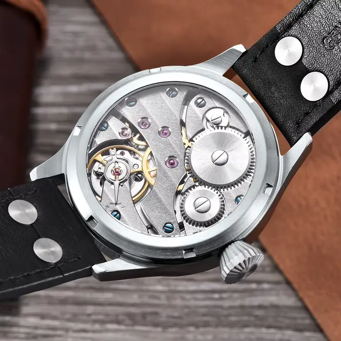 Logo personnalisé bricolage 43mm ST3600 montre homme étanche hommes qualité luxe verre saphir