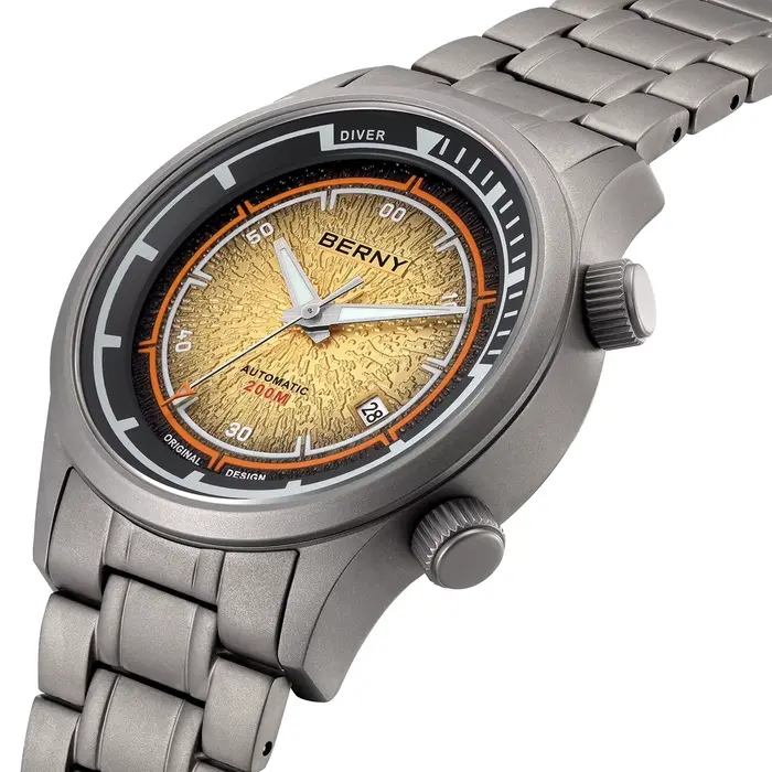 BERNY – montre de plongée en titane pour hommes