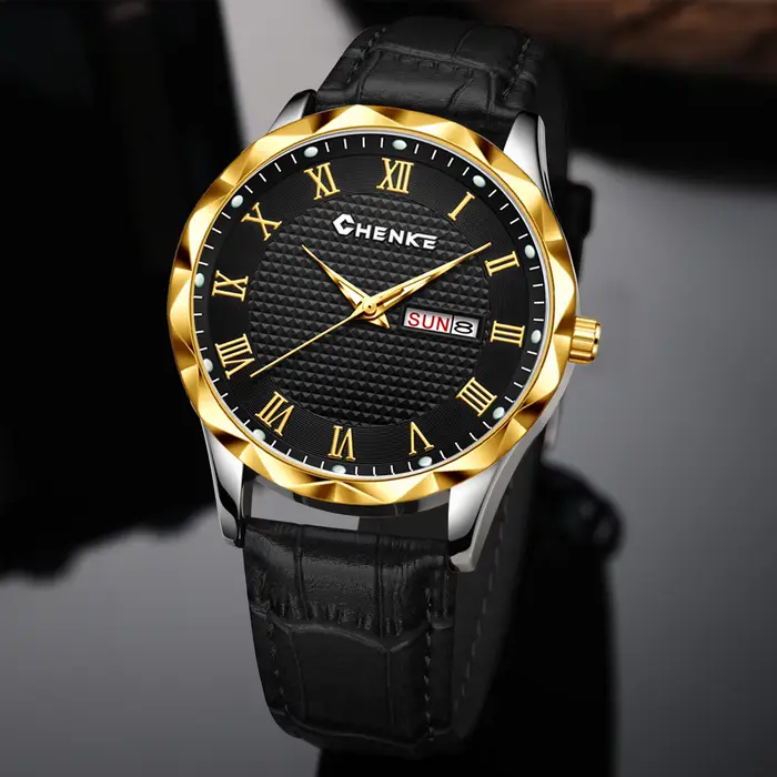 Montre à bracelet en cuir pour homme tendance : styles business