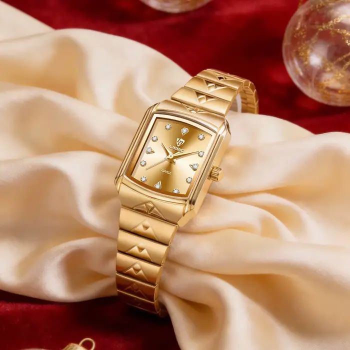 Montre Liebig L8018 Élégante Vintage à Quartz pour Femme Occasions Spéciales Durables Résistantes à l'Eau