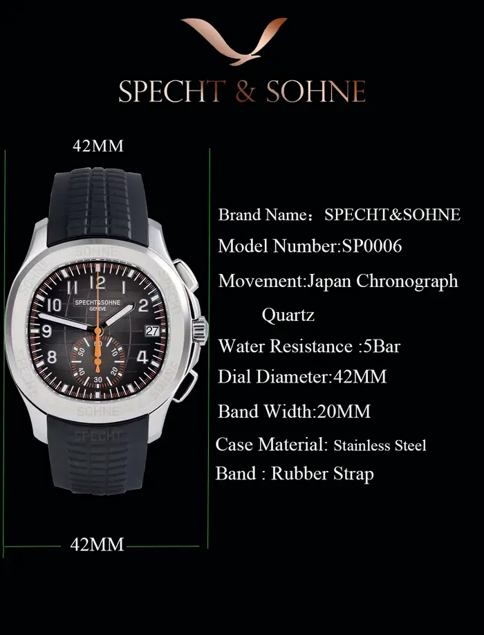 Montre Chronographe Quartz de Luxe Haut de Gamme Japonaise 2026