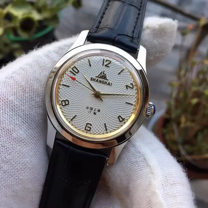 Montres hommes mécaniques KEAOIRUS Vintage Shanghai 1963 rétro avec boucle ardillon pour occasions spéciales