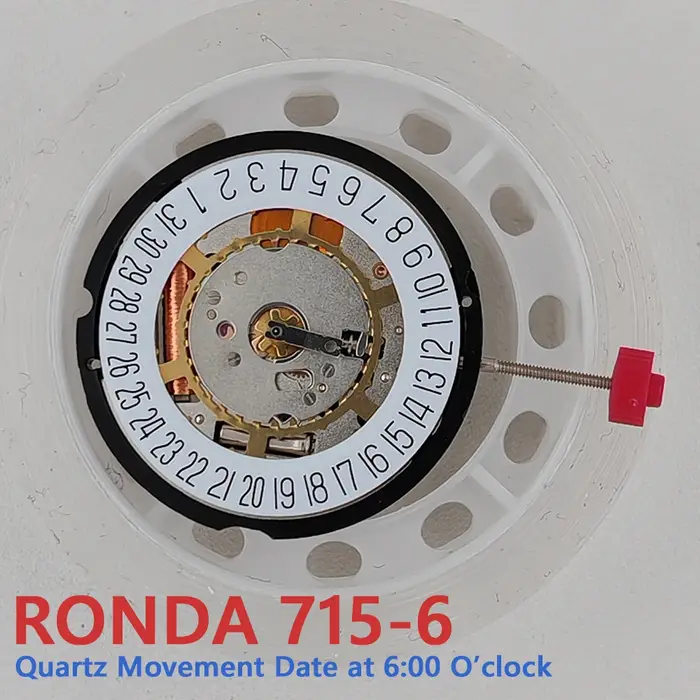 Nouveau mouvement de montre à Quartz Ronda 715 6H roue de Date 715-6H mécanisme d'importation d'origine
