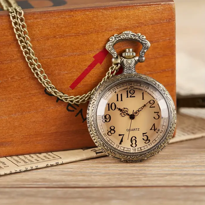 Montre de poche rétro classique pour hommes