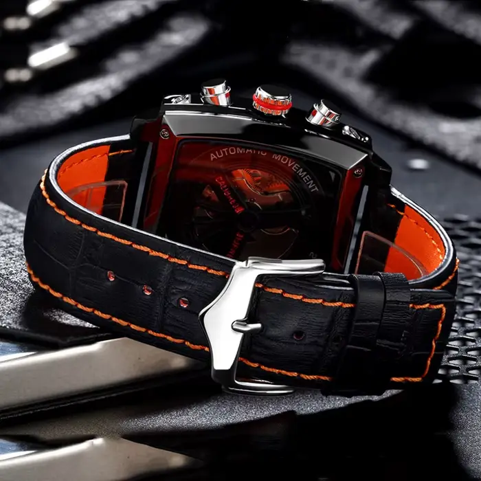 PAULAREIS P luxe hommes automatique auto vent montre mécanique