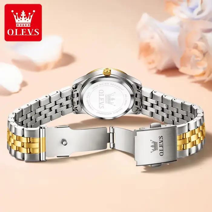 Montre à quartz en acier inoxydable pour femme