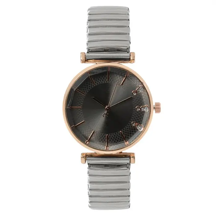 Trésor de luxe bleu Simple cristal dames montre à Quartz décontracté en acier inoxydable bracelet extensible mode femmes robe horloge montres