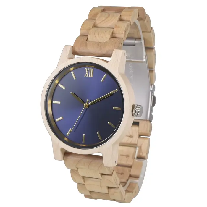 Montre en bois pour femme, cadeaux, montre analogique, 100% bois naturel avec mouvement à quartz jap