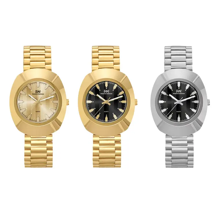 Montre à quartz rétro PN PHOENIX NIRVANA pour homme
