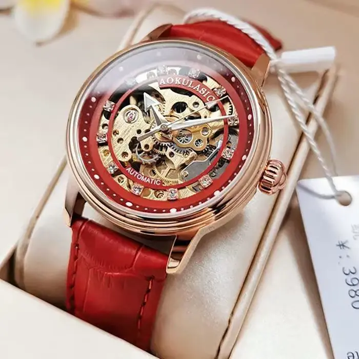 AOKULASIC Montres mécaniques automatiques étanches pour femmes