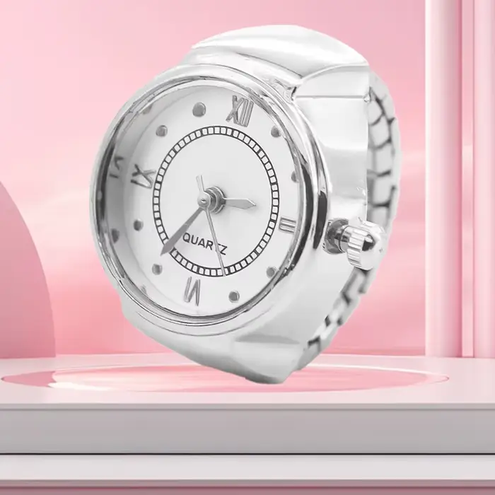Nouvelles offres spéciales montres à anneau littéral romain créatif avec boîtiers en alliage