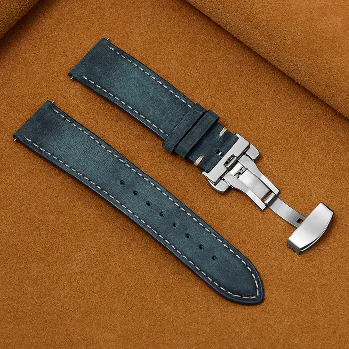 Bracelet de montre en cuir de veau véritable pour Seiko