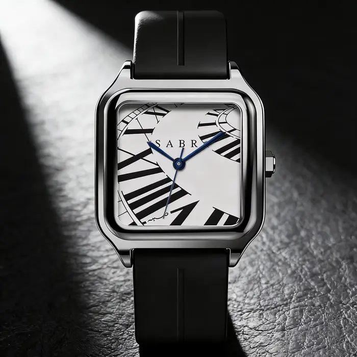 Montre numérique romaine créative Sabr