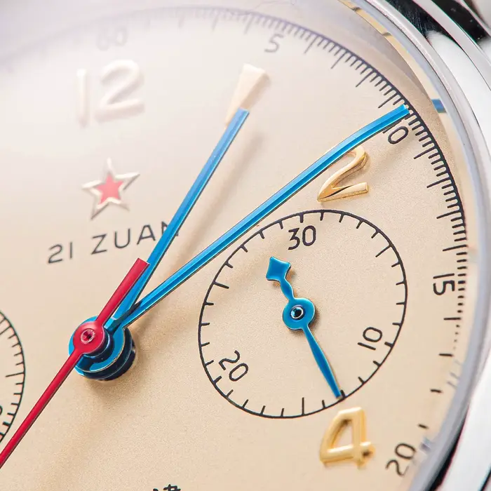 Montre-mécanique antique 1963 Das-Tianlei avec mouvement manuel chronographe résistante à l'eau pour hommes occassions spéciales