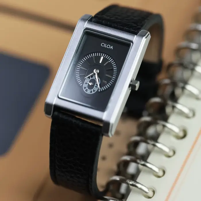 CILOA réservoir carré haute qualité montre hommes marque véritable cadeau rétro affaires