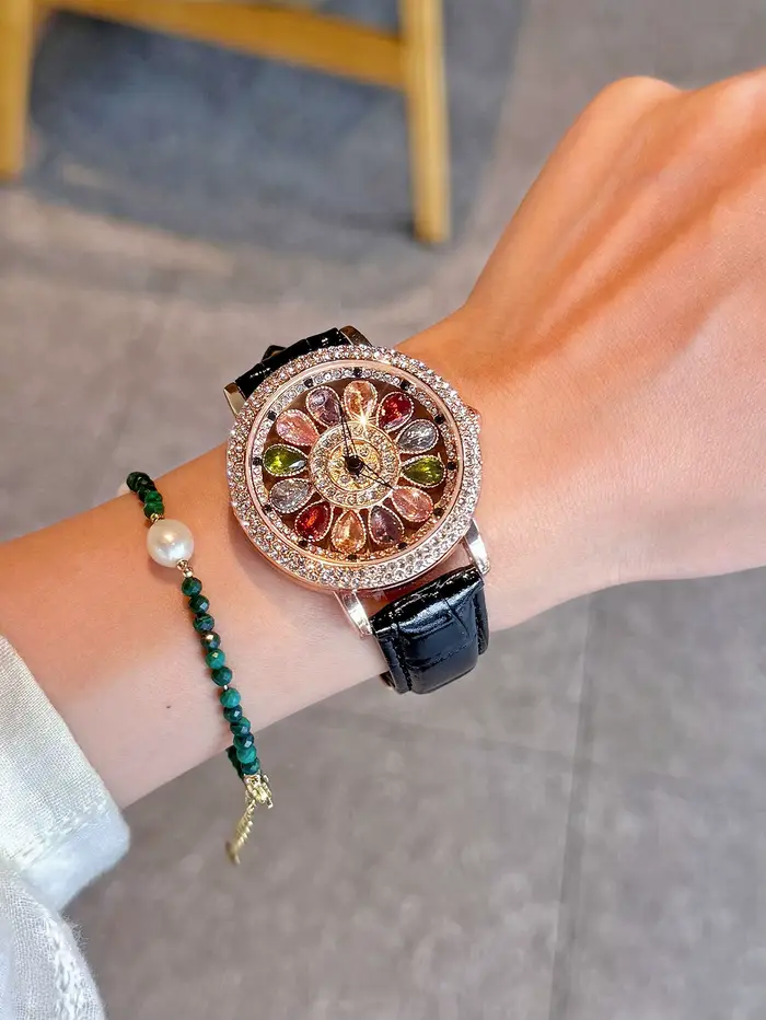 Une montre pour femme de luxe éblouissante et élégante