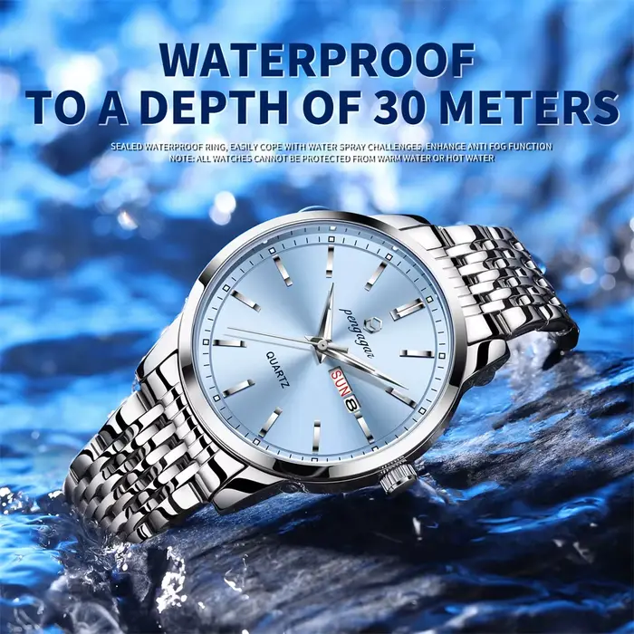 2025 nouvelle marque de luxe homme montre-bracelet étanche lumineux Date hommes montres en acier inoxydable Quartz 43mm
