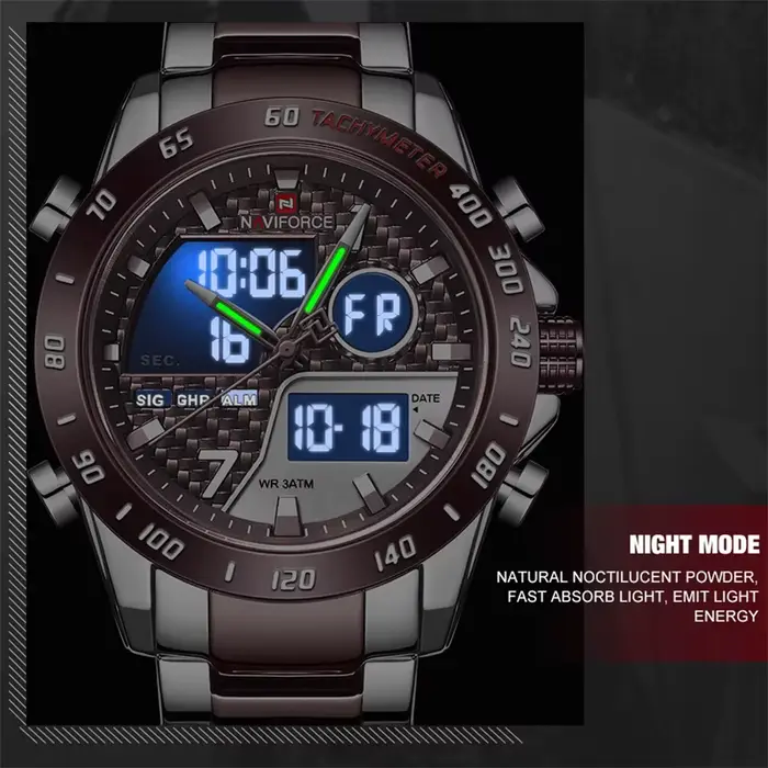 Montre à quartz électronique étanche pour homme