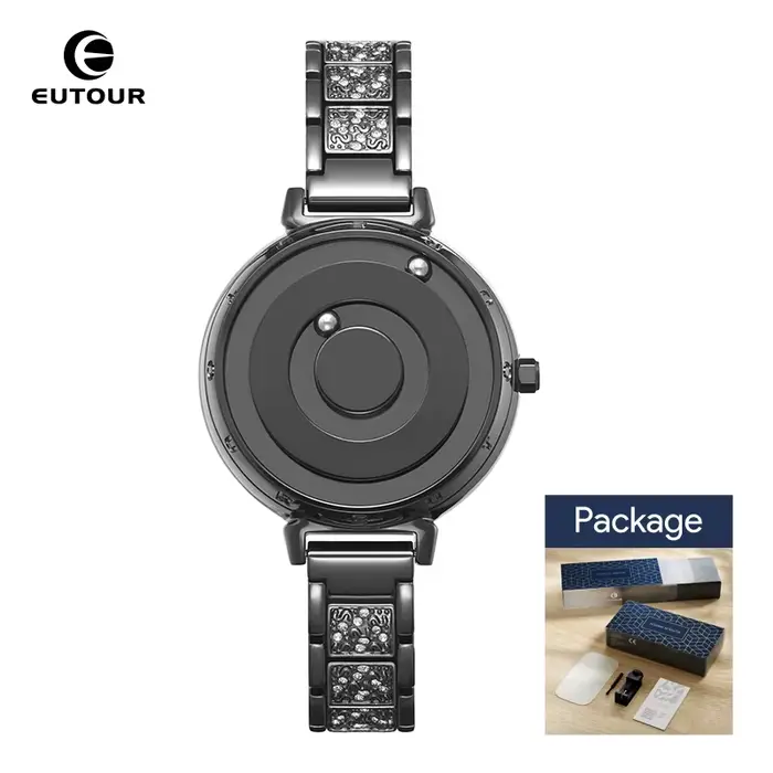 EUTOUR Nouvelle montre à quartz édition limitée, bijoux faits main de luxe, ensemble de cristaux, br