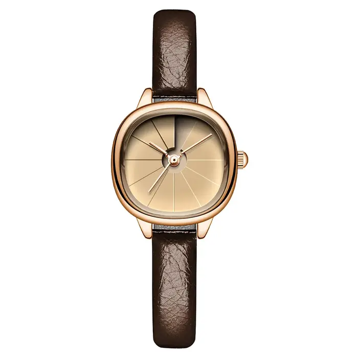 GEDI montre Vintage femme mode bracelet en cuir microfibre montres à Quartz étanche tempérament élégant Niche femmes cadeaux