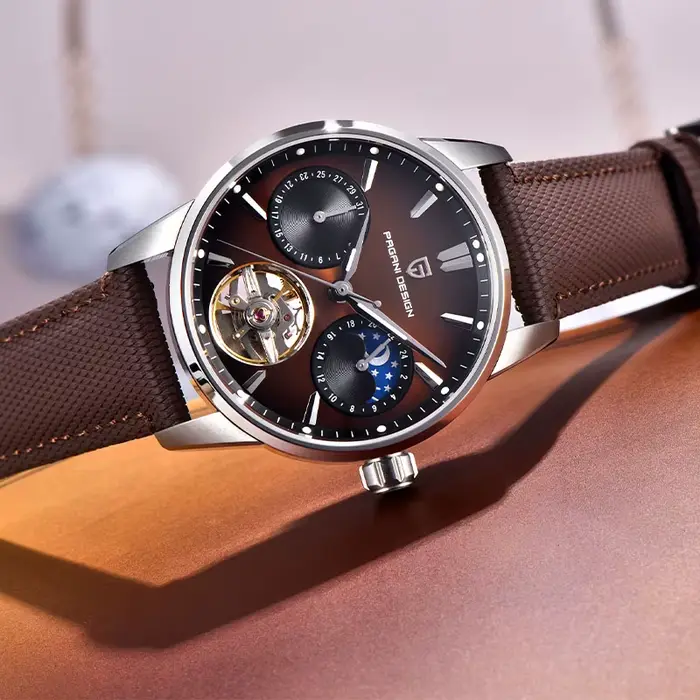 PAGANI DESIGN Tourbillon hommes montre-bracelet haut de gamme 41mm montres mécaniques saphir 100M étanche YS027 cadeau