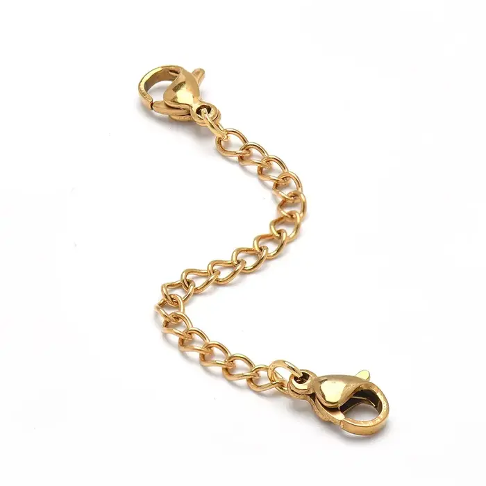 Extensions de chaîne en acier inoxydable 316L pour bracelets et colliers ajustables pour homme et femme occasions spéciales création de bijoux ajustement facile et durabilité