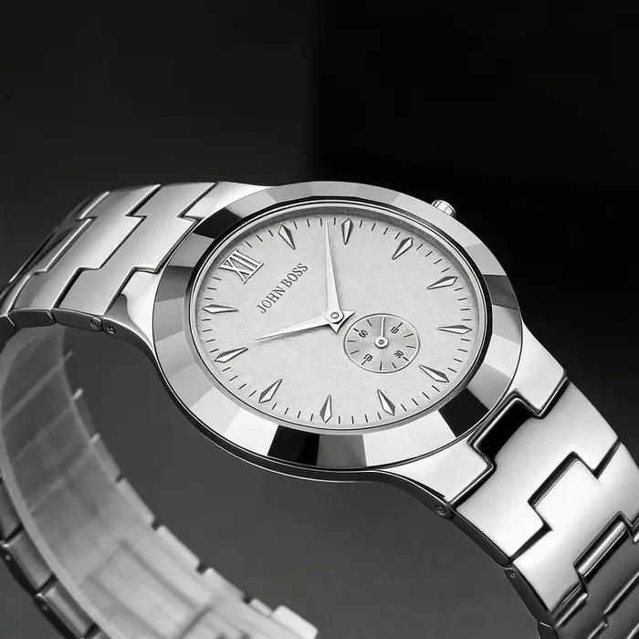 Montre homme Oupai en acier au tungstène cadran rond cristal de saphir mouvement à quartz résistance à l'eau occassions spéciales et quotidiennes