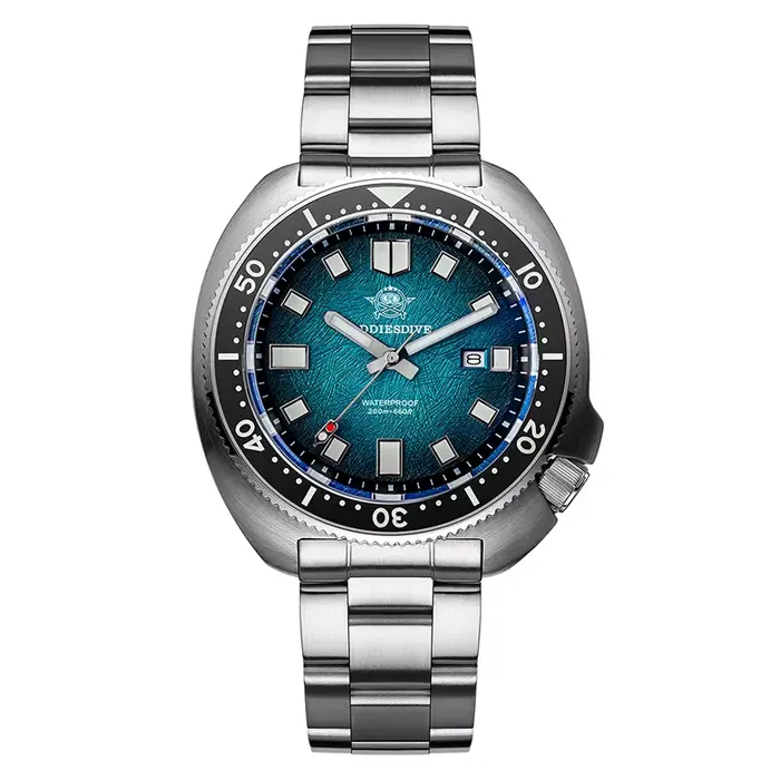 ADDIESDIVE Top montre à coque d'ormeau pour hommes 20Bar étanche AD2511 Reloj Hombre BGW9 montre à Q
