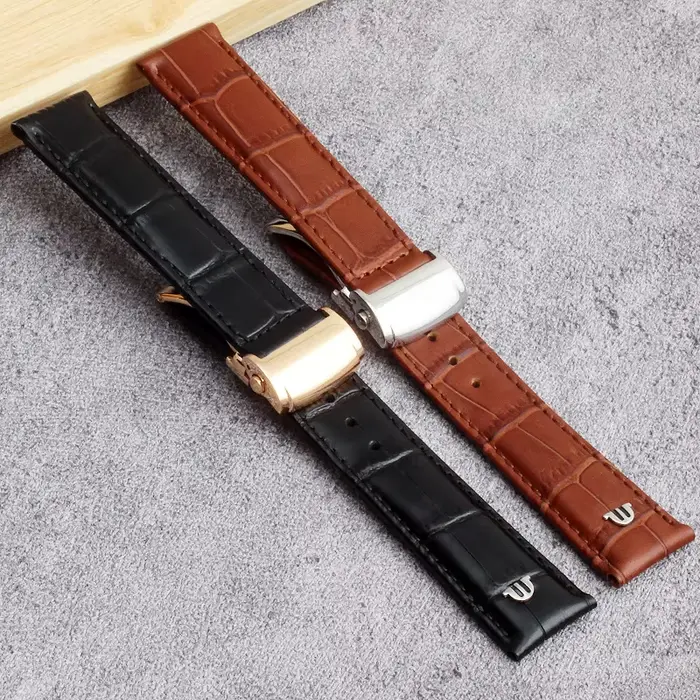 Pour Maurice Lacroix bracelet de montre en cuir véritable PT6158pt6098 noir marron 20mm 22mm